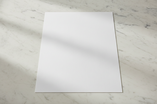 11x17 Linen Cardstock on Marble