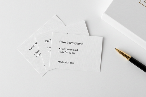 3.5x5 Linen Cardstock Care Instructions