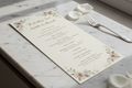 4.75x11 Linen Cardstock Extra Tall Slim Menu