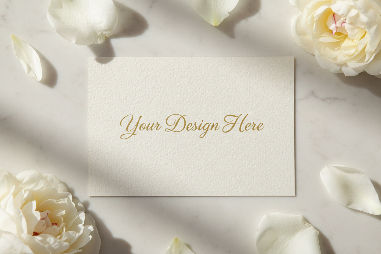 5x7 Eggshell Cardstock Realistic Texture